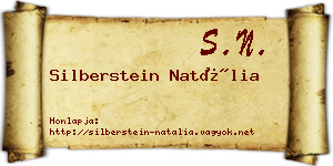 Silberstein Natália névjegykártya