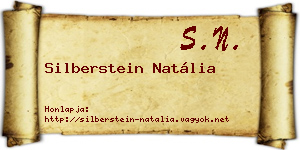 Silberstein Natália névjegykártya