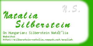 natalia silberstein business card